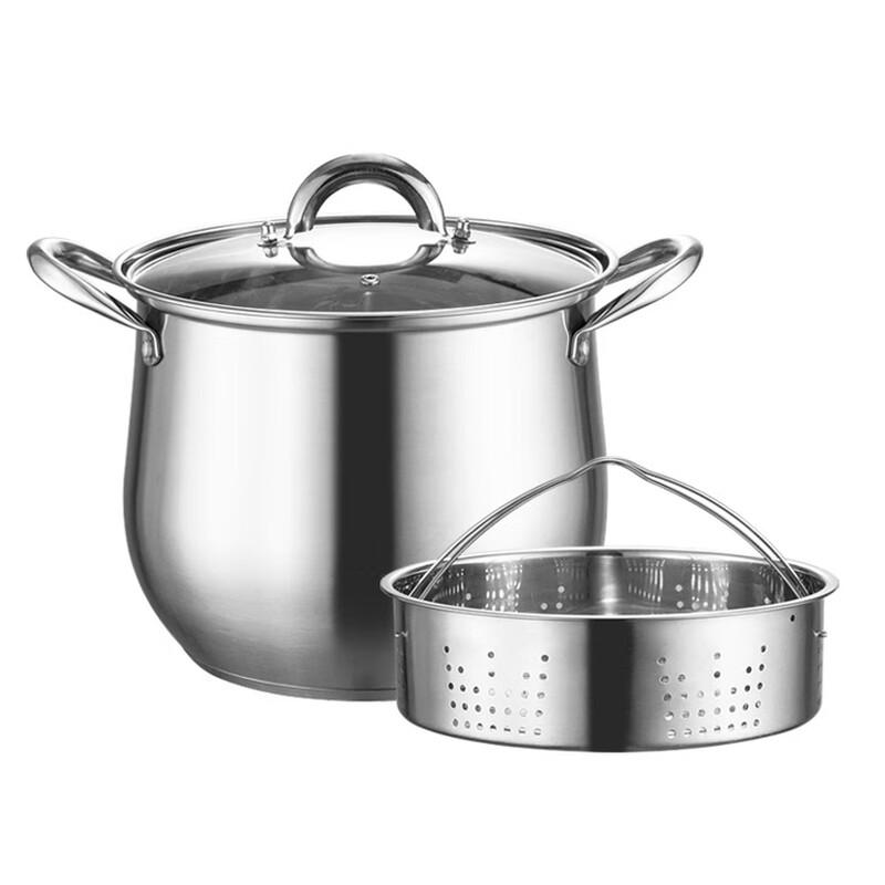 Dantemei 304 Stainless Steel Soup Pot with Steamer