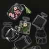 20 Pcs DIY Handmade Transparent Dried Flower Bookmark Clear Jar Bottle Shaped Stickers for Pressed Flowers Page Clips Bookmark