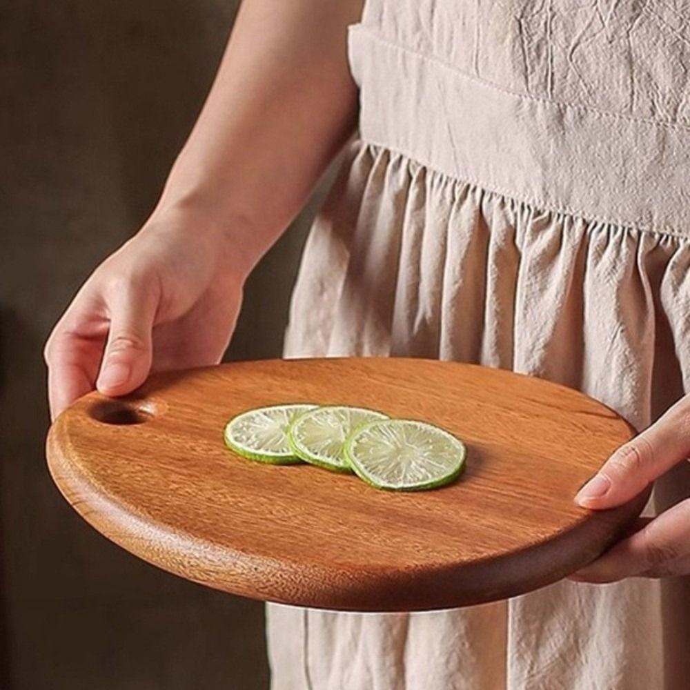 Practical Ebony Chopping Board Thickened Checkerboard Cutting Board Chopping Pad  Outdoor Camping