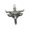 Men's Punk Hip Hop Bull Head Pendant Necklace - Retro Alloy Sweater Chain Accessories
