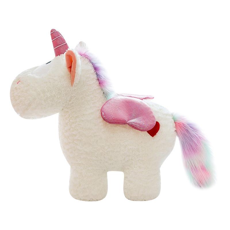 Unicorn Plush Toy Large Size With Pp Cotton Filling For Kids Bedroom Decor