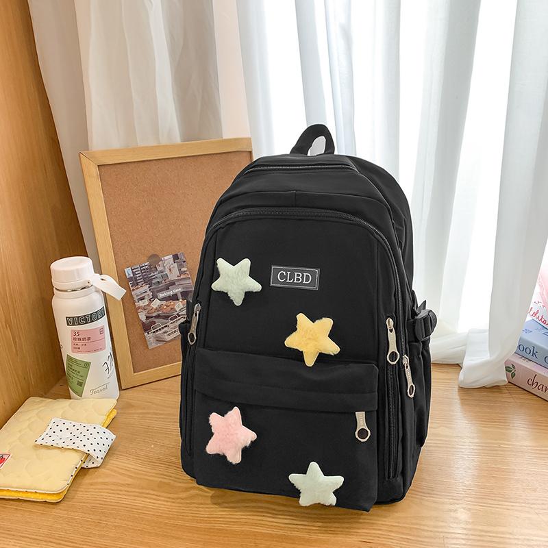 Campus Backpack Women's Backpack Junior High School Student Schoolbag