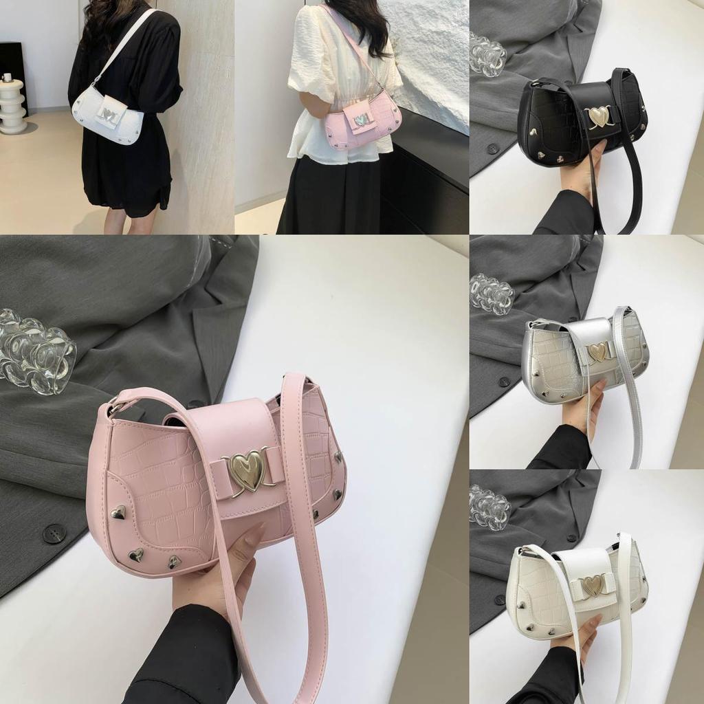 Chic Street Style Pu Material Women's Shoulder Bag 2024 Summer New Design With Magnetic Closure