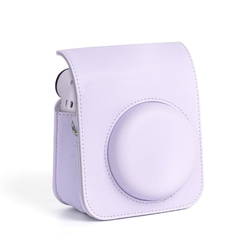 Camera Case PU Leather Soft Silicone Cover Bag for  Polaroid Film Camera Bag w/Shoulder Strap