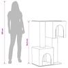 Cat Tree with Sisal Scratching Posts Cream 114 Cm