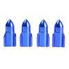 4Pcs Auto Car Alloy Rocket Bike Aluminum Tire Shape Tyre Valve Wheel Stem Cap