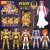 Blokees Saint Seiya Galaxy Version 3 Action Figures Saori Kido Mu Aldebaran Aiolia Death Mask Anime Figurine Collect Model Gifts