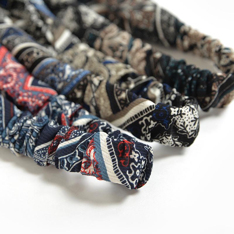 Vintage Feather Elastic Crossed Headband Ladies Headdress Hair Accessories