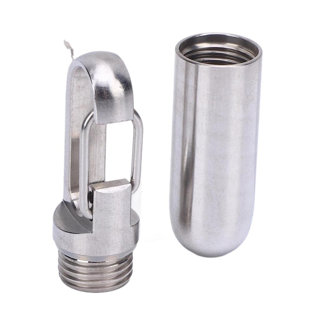 Small Capsule Container Airtight Metal Portable Capsule Holder for Cosmetics Seasoning Outdoor Traveling