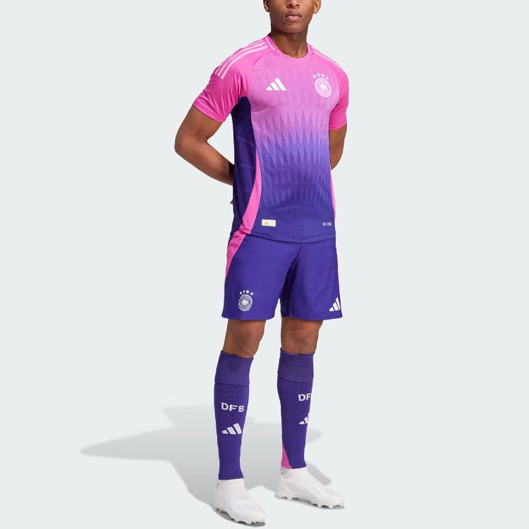 adidas Germany 2024 Away Authentic Jersey Semi Lucid Fuchsia/Team College Purple Men Streetwear IP8166
