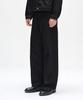 DECET [Fleece-Lined Bonded] Mid Rise Wide Jeans Dcpt027Wcpblack