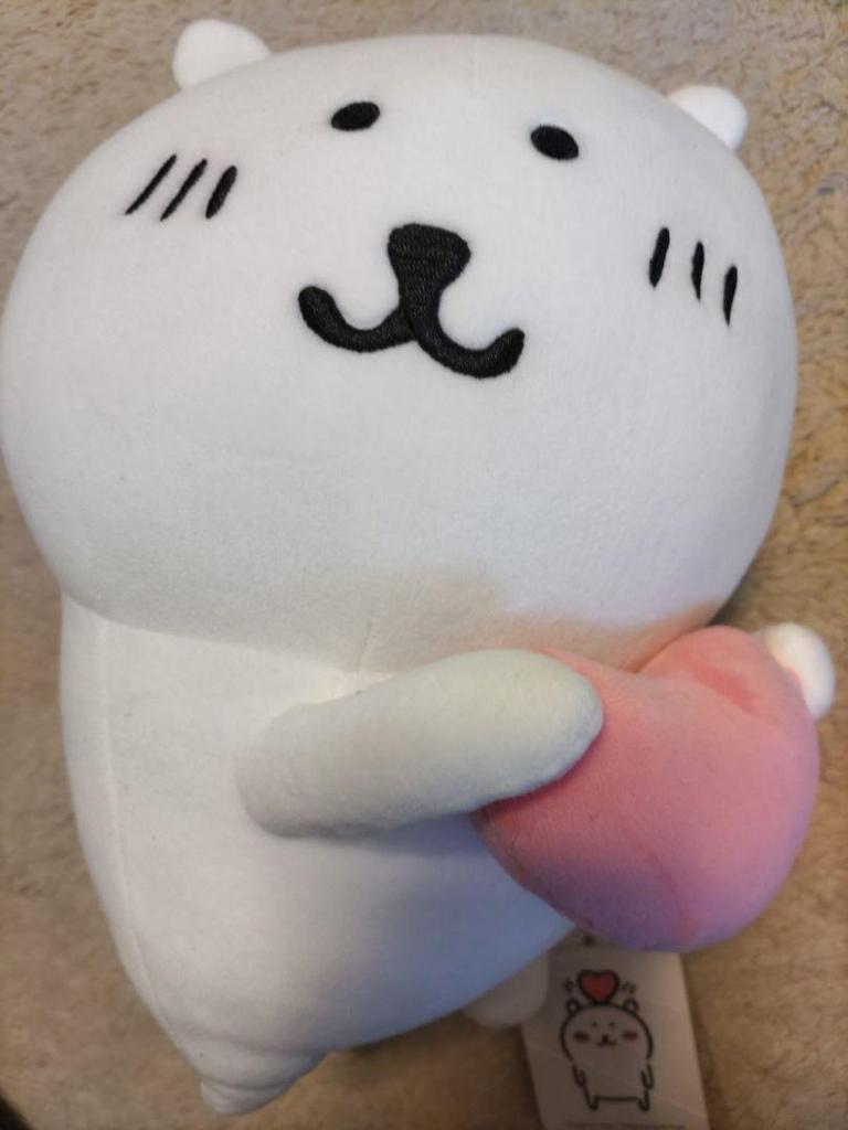 [USED] NONGDOMGOM Korean version of Jibun Tsukkomi Kuma plush toy with heart