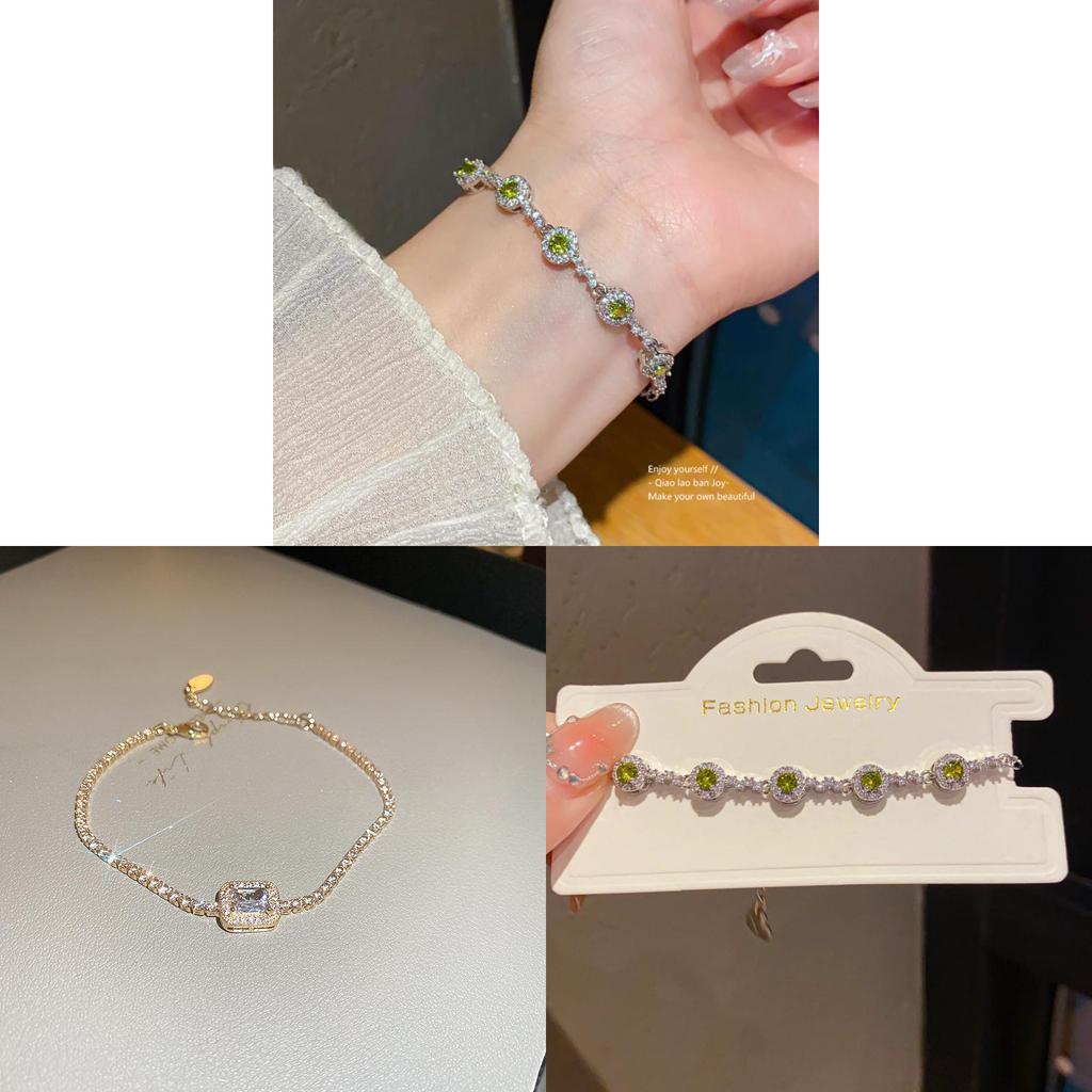 Geometric Zircon Silver And Gold Womens Fashion Bracelet With Luxurious Finish For Office Gifts