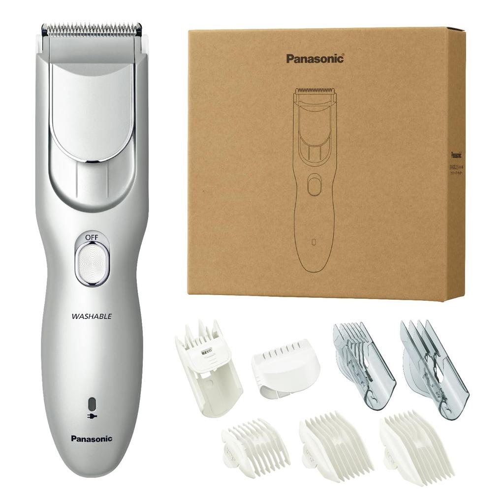 Sorti en 2024 Panasonic Tondeuse à cheveux Coupe-cheveux Type familial Rechargeable Type AC Argent ER-NGFJ2-S