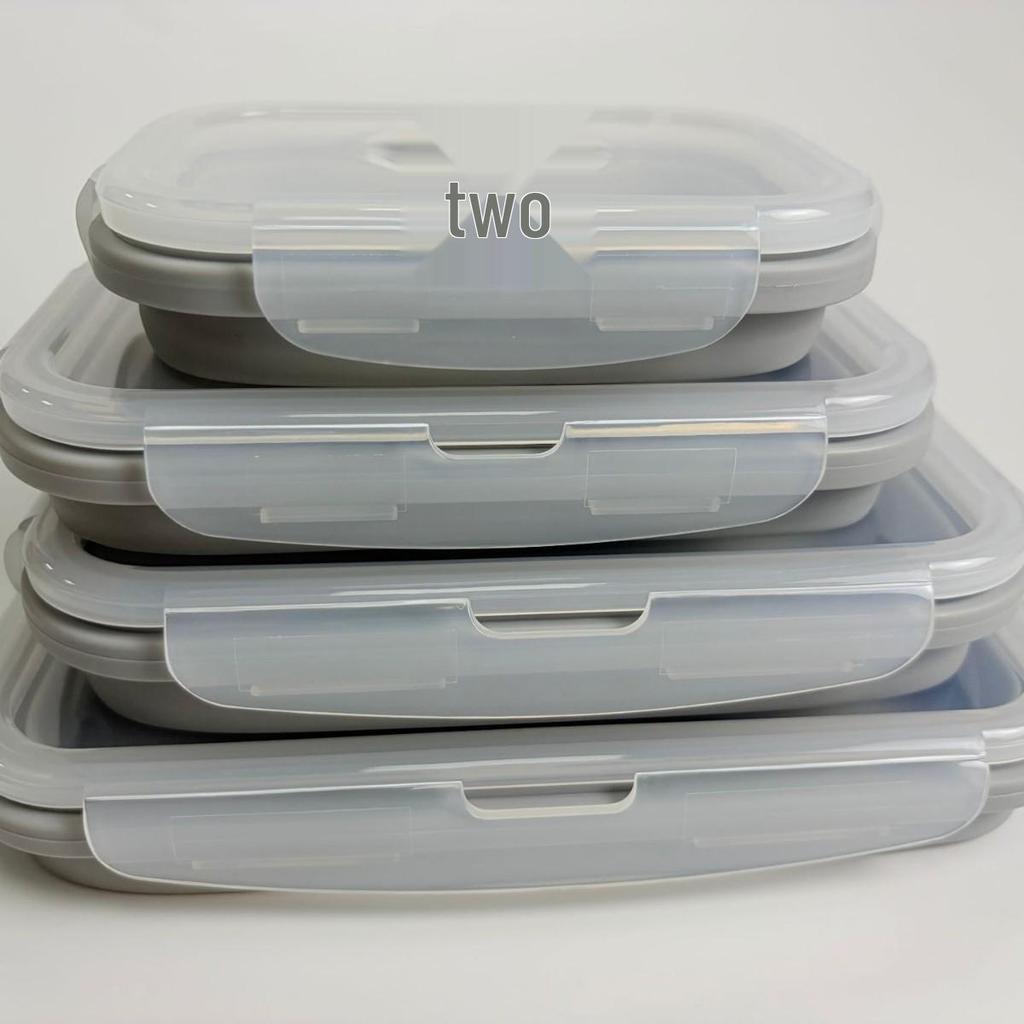 Foldable Outdoor Silicone Cooler Lunch Box - Heat Resistant, Food Grade, Sealed for Freshness