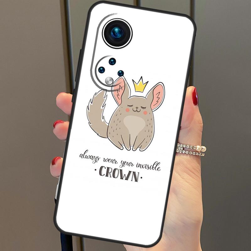 Cartoon Chinchilla For Huawei P20 P30 P40 Lite Pro P Smart 2019 Nova 9 5T Phone Case For Honor 50 8X 9X 10i