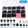 796-100PCS DIY Craft Eyes Noses Sets Eyeball Doll Accessories Plastic Colorful Safety Eyes Noses For Doll Craft DIY Making Tools
