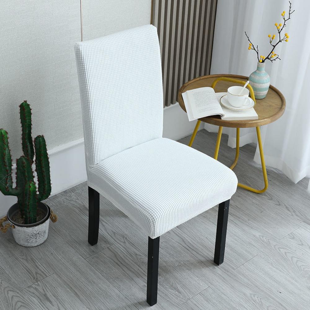 Household Stretch Chair Covers Washable Jacquard Corn Kernel Fabric Slipcovers Removable Seat Protectors For Living Room Chairs