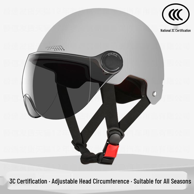 Universal 3C Certified Electric Bicycle Helmet with Sun Visor for Adults & Children - All-Season Safety Helmet for Men, Women & Scooter Riders