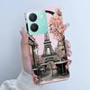 For Vivo Y27s Case Vivo Y36 Russian Cover Beautiful Butterfly Flower Girls Design Bumper Shell For Vivo V2247 V2322 Back Housing