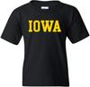 Iowa Hawkeyes Basic Block Licensed Unisex Youth T-Shirt