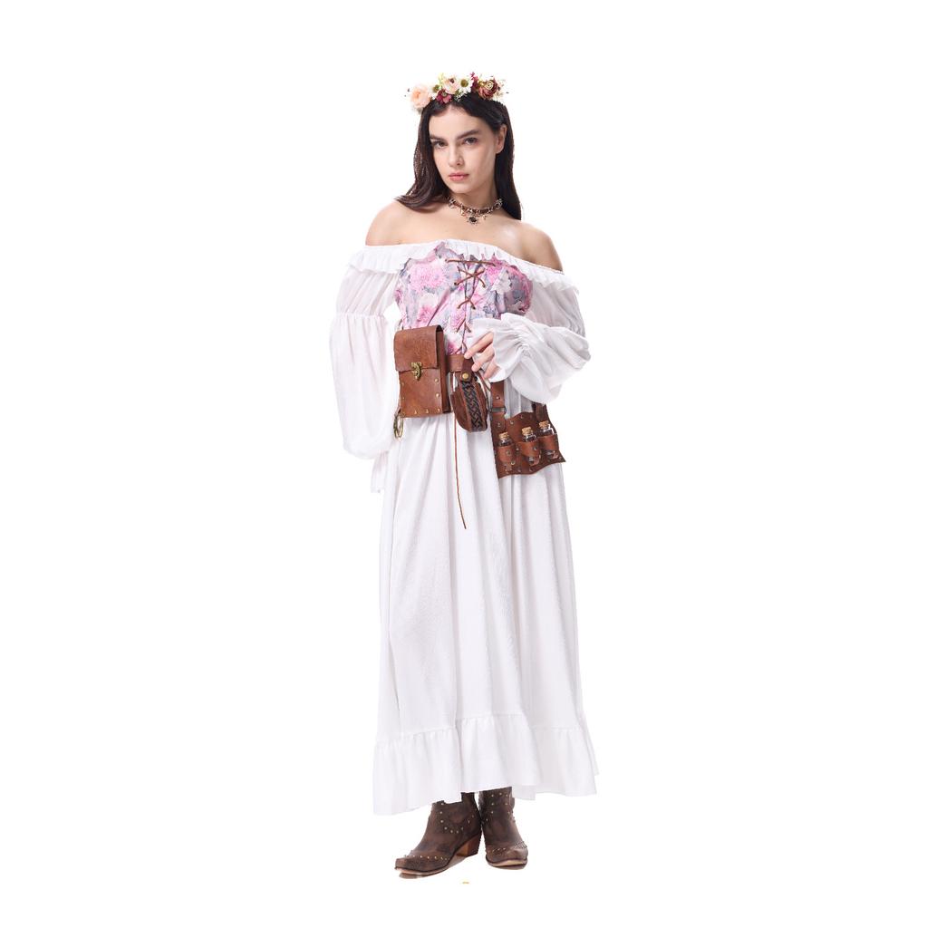 Women's Vintage Dresses Casual Sleeve A-line Role Play Dresses