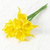 5Pcs PU Calla Lily Simulation Flowers for Home Decor Floral Arte Set Garden Wedding Decoration Bouquet DIY Vase Ornament