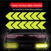 Reflective Arrow Warning Stickers for Car, Motorcycle, and Electric Vehicle Fender and Tail Decor.