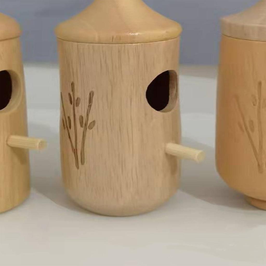 Outdoor Hanging Wooden Hummingbird Feeder House for Garden Decoration Ideal Gift for Bird Lovers