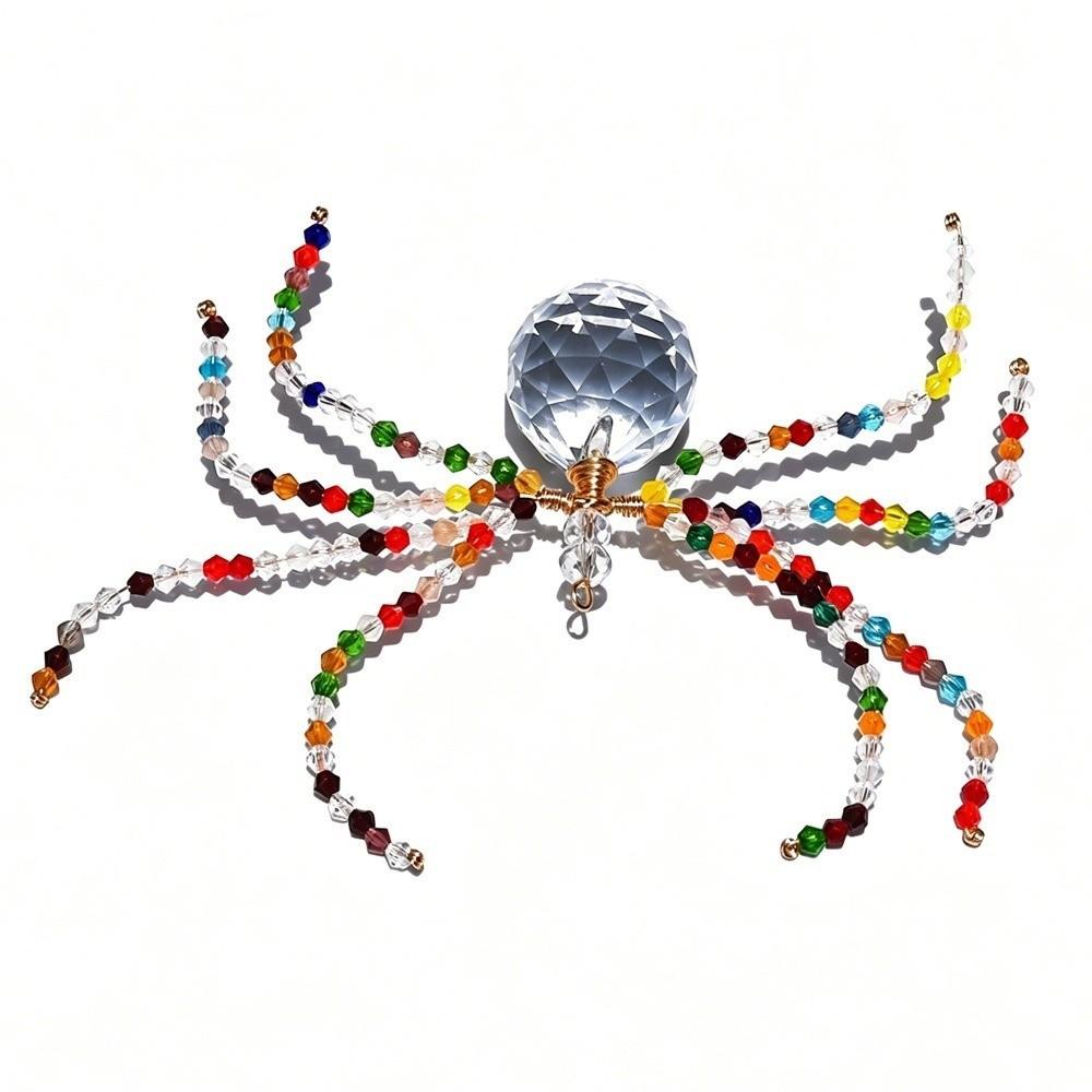 Perlen Spinne Hängender Schmuck Kristallähnliche Facettierte Perlen Spinne Party Dekoration Party Display