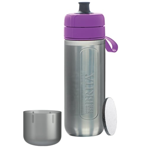 

Showa Shokai Fill & Go Active Water Filter Bottle with Two Microdisks, N19-42, Purple