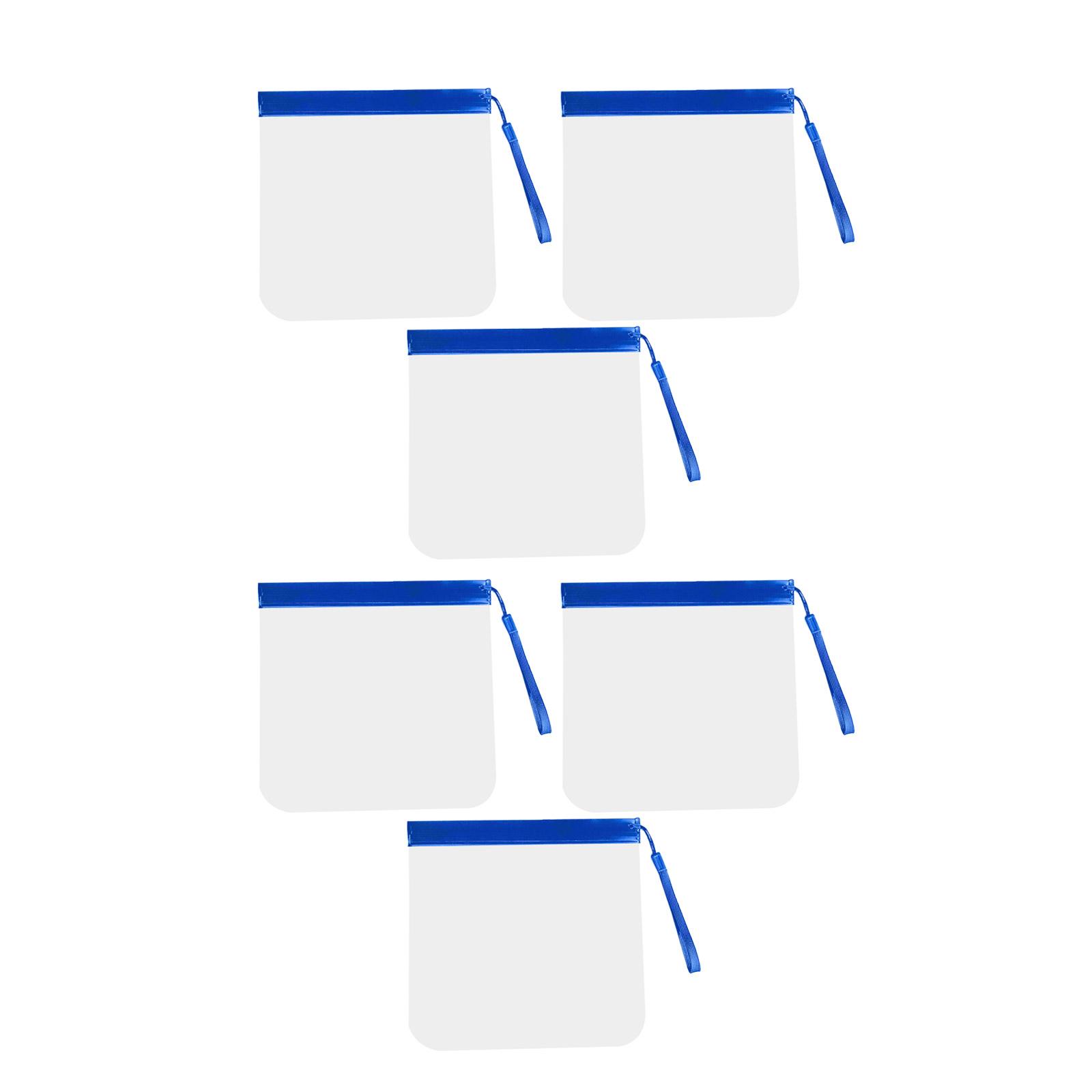 

6 шт. Прозрачные EVA органайзеры для хранения Практичная дорожная косметичка Стильные и удобные органайзеры для макияжа для женщин синий