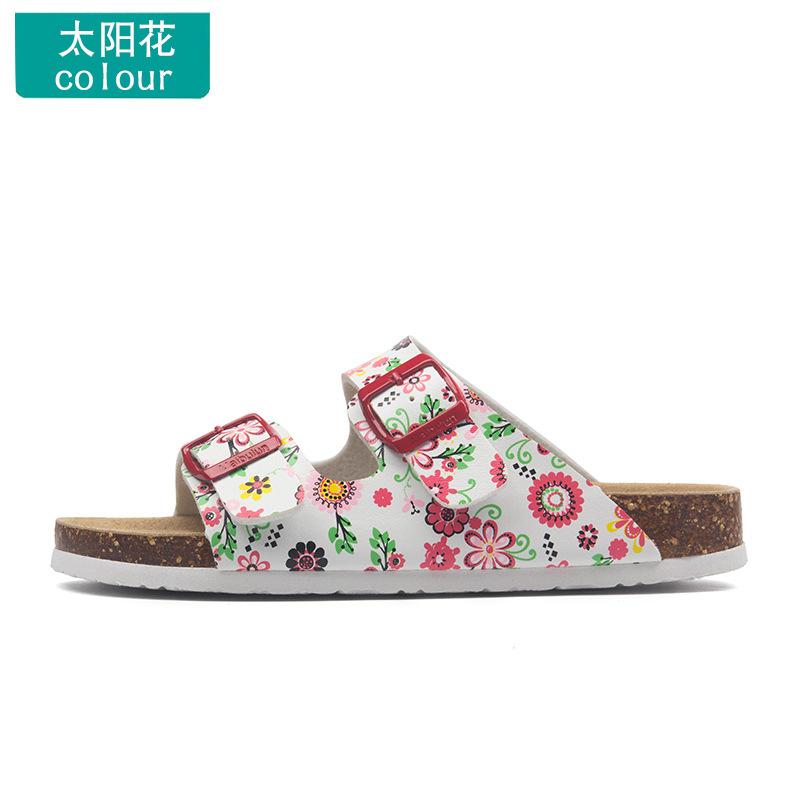 Fashion Astronomy cork slippers men strucplates couple beach slippers casual sandals men summer shoes