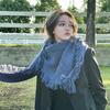 New Niche Design Solid Color Tassel Triangle Scarf for Men and Women Retro Thickened Warm Wool Shawl·