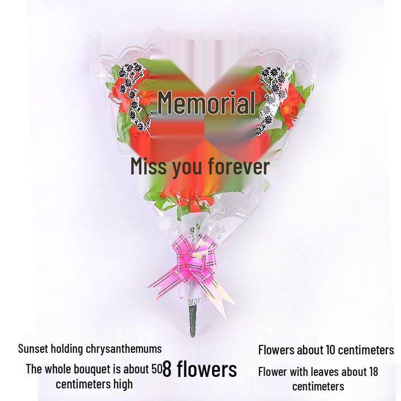 Chrysanthemum Silk Flowers for Qingming Festival Grave Offerings