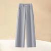 Women's Loose Autumn Winter Straight Leg Red Casual Pants - Slimming Wide-Leg Banana Shaped Sweatpants