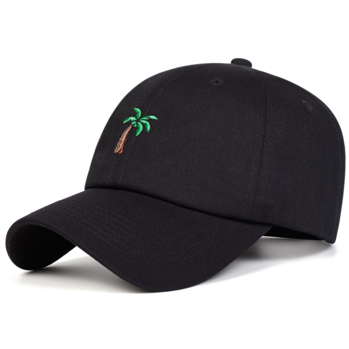 

Unisex Coconut Tree Embroidery Baseball Caps Spring Autumn Outdoor Adjustable Casual Hats Sunscreen Hat Sports Cap