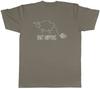 Funny Knit Happens Unisexs TShirt Sheep with Wool Yarn Tee Gift