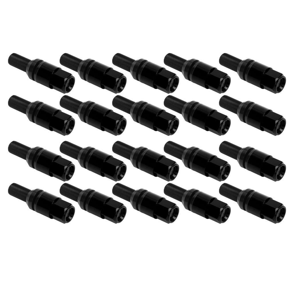 20pcs Wheel Lug   Nuts with   M14x1.25 Cone Seat Steel Aluminum Alloy for Car