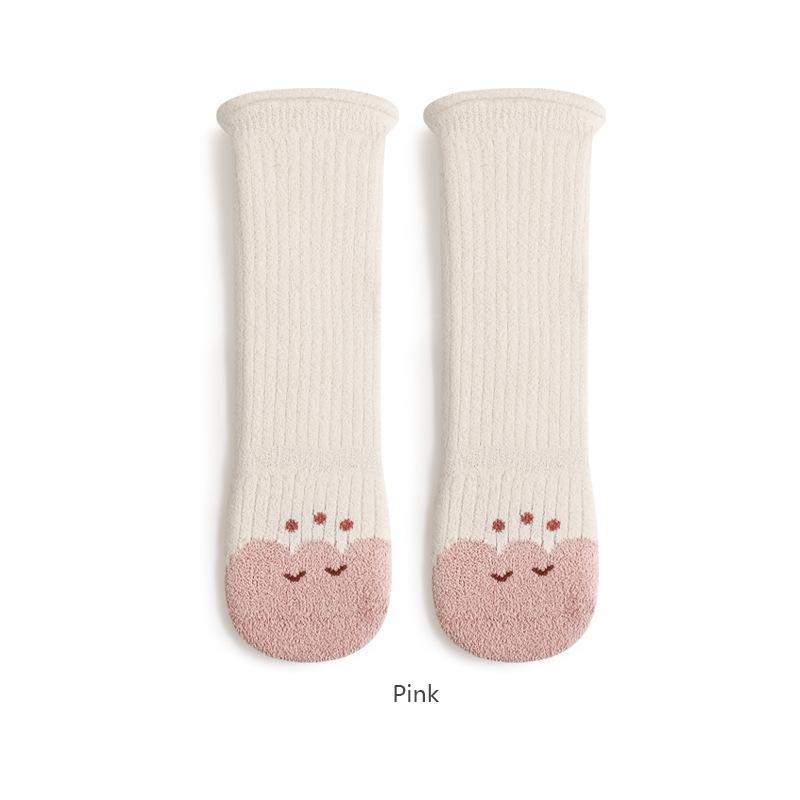 Winter Baby Stockings Warm Thick Baby Long Tube Socks Cute Cartoon Loose Cuff Newborn High Knee Socks