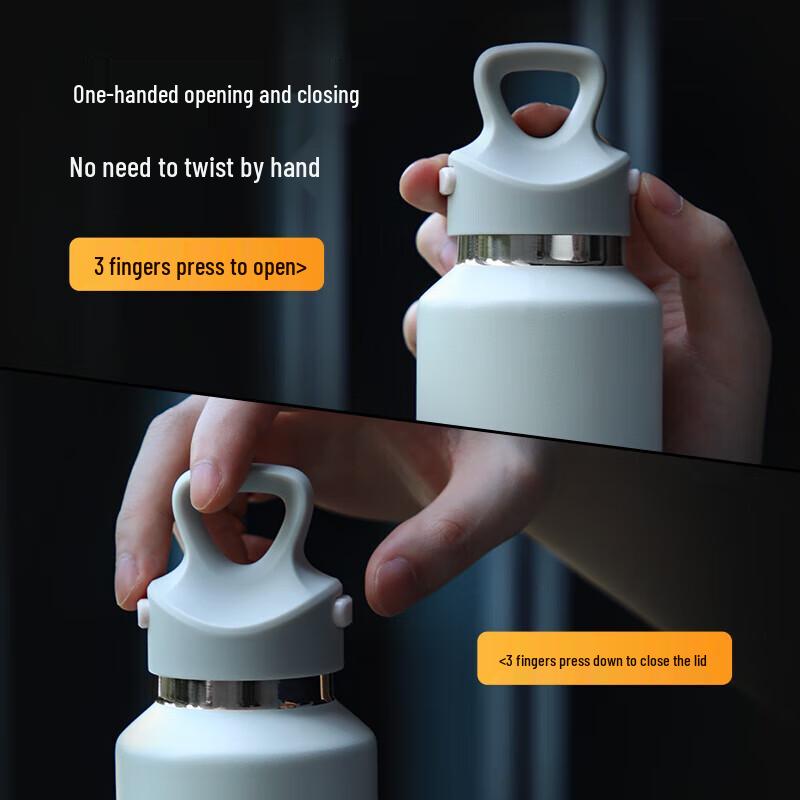 TOMIC Large Capacity Portable Stainless Steel Insulated Water Bottle