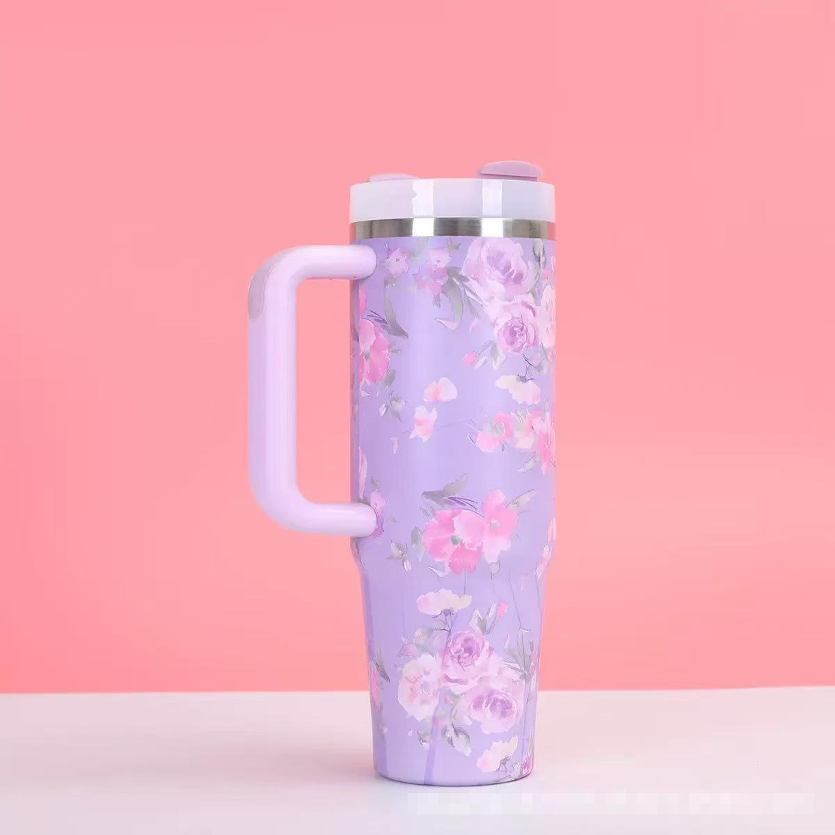 40oz Portable Outdoor Thermos: Stainless Steel Ice Cooler Cup 40oz