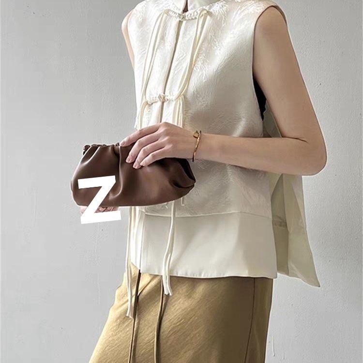 2026 Retro Jacquard Frog Button Women's Vest - Spring/Summer/Autumn Collection