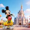 Disney Stendardo Festa Topolino e Minnie, Bambola Gonfiabile in Piedi, Decorazione Festa