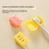 4Pcs Cat Shape Travel Toothbrush Head Covers Toothbrush Protector Cap Case Protective Portable Plastic Clip For Household Travel