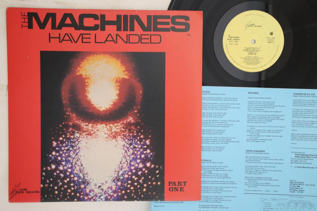LP Record MACHINES - Machines Have Landed Part One NSR2000 NORTH SHORE 1981 Canada Rock Used