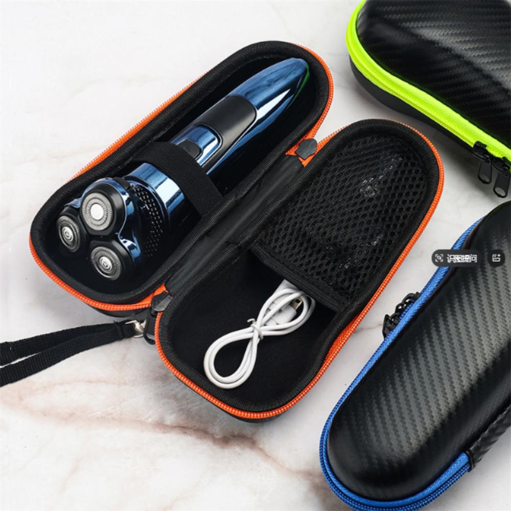 Portable EVA Electric Shaver Storage Box Travel Shaver Carrying Case Protective Storage Bag Shockproof Razor Organizer for Men
