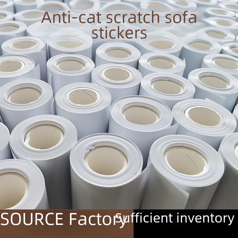 Transparent PVC Self-Adhesive Anti-Scratch Sofa Protector for Cats