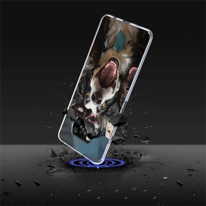 Funny Selfie Dogs Group Phone Case For Xiaomi Poco X7 X6 X5 Pro F7 Ultra Redmi 15C 15 13 13C 12 12C 10 10A 10C 9 9A 9C 9T Cover
