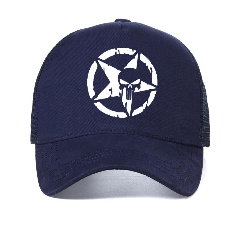 New Mesh breathable hat men Punisher Baseball Cap outdoor Fishing Caps Men Outdoor Oscar Mike Freedom Edition Army Casquette Hat